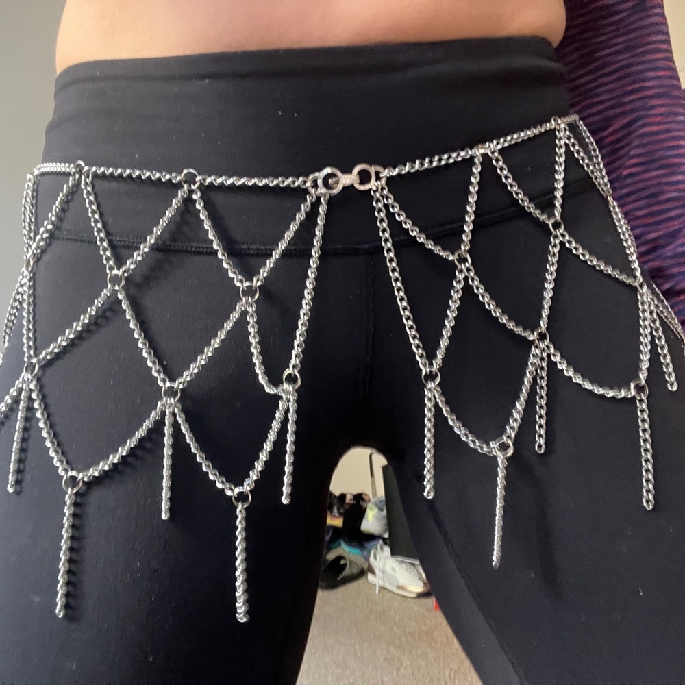 Silver Festival Waist Belly Chain Belt